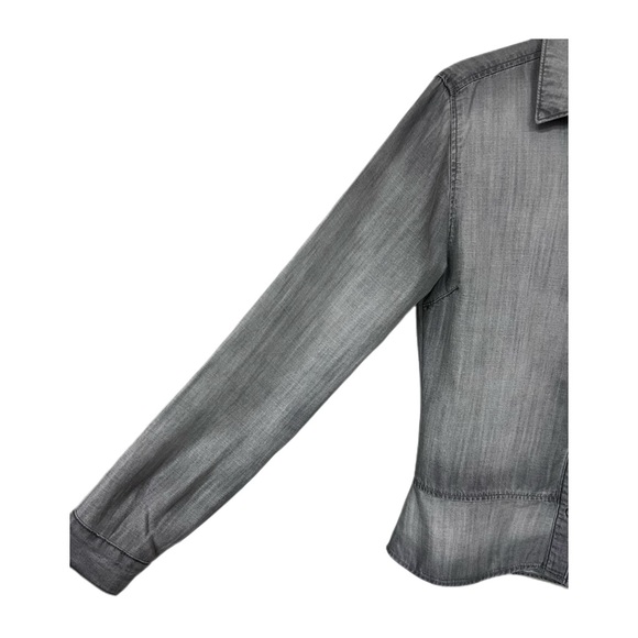 Cloth and Stone for Anthropology Stone Grey Long Sleeve Top Size S - Picture 7 of 10